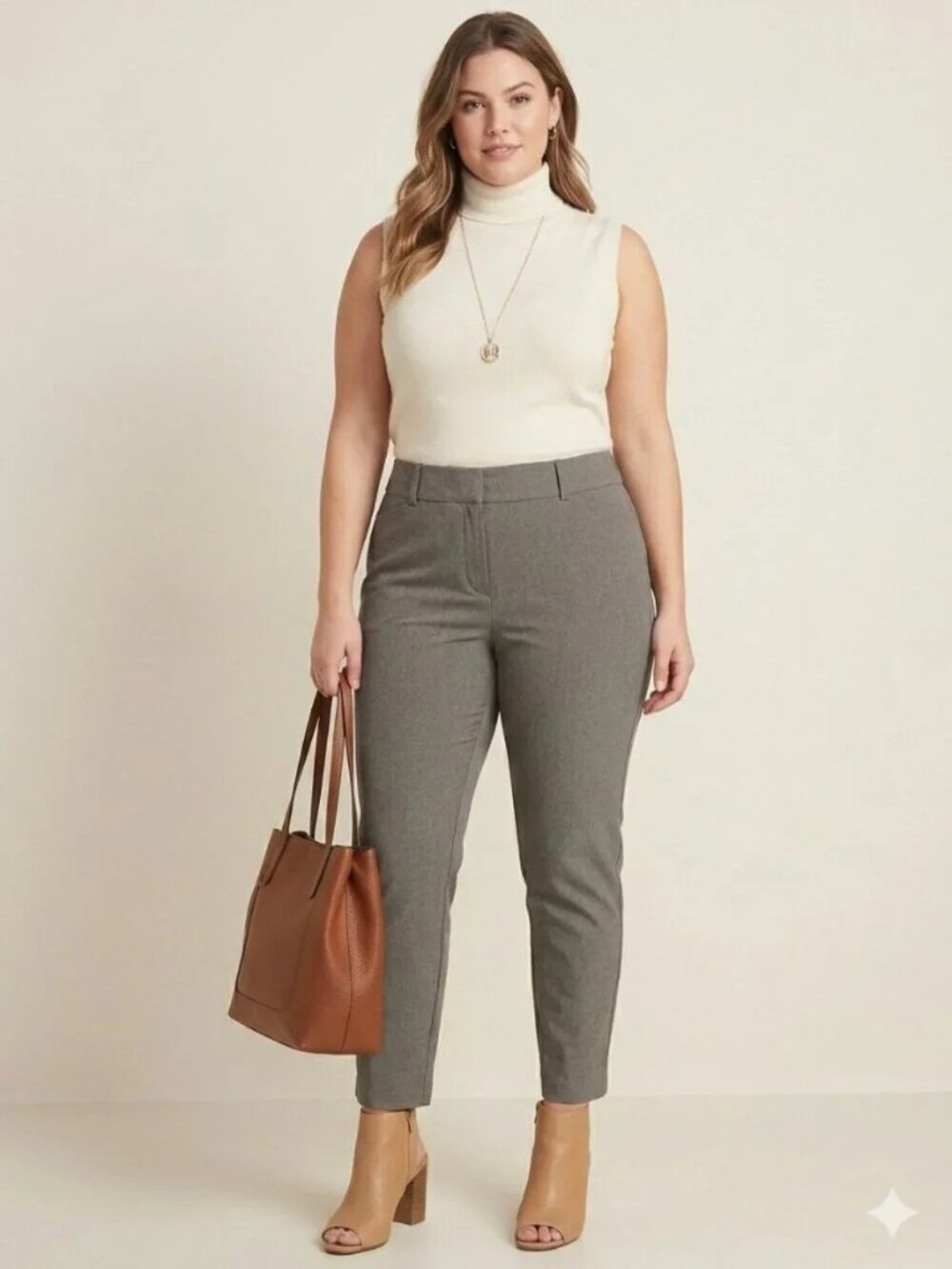 LOFT Sutton Skinny Curvy Slate Blue Dress Trousers - EUC